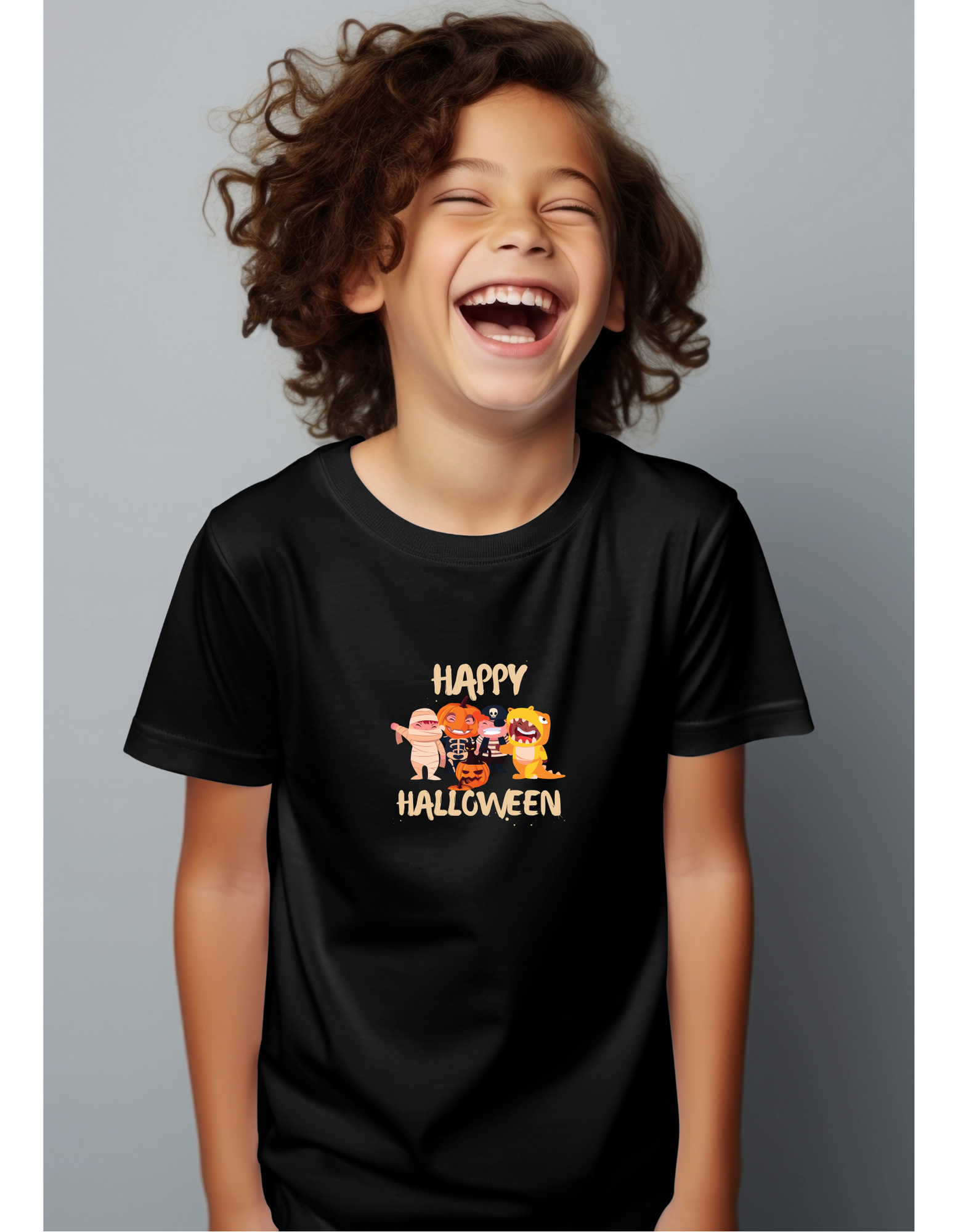 Kid Boy Happy Halloween Tshirt