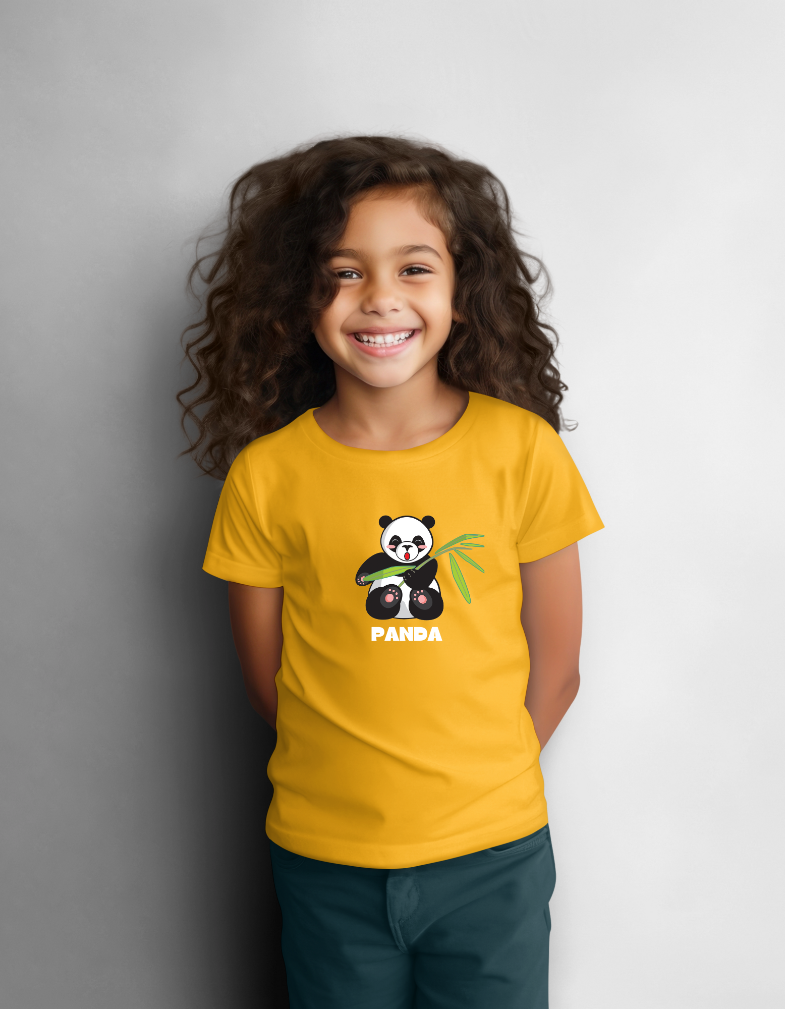 Kid Girl Cute Panda Tshirt